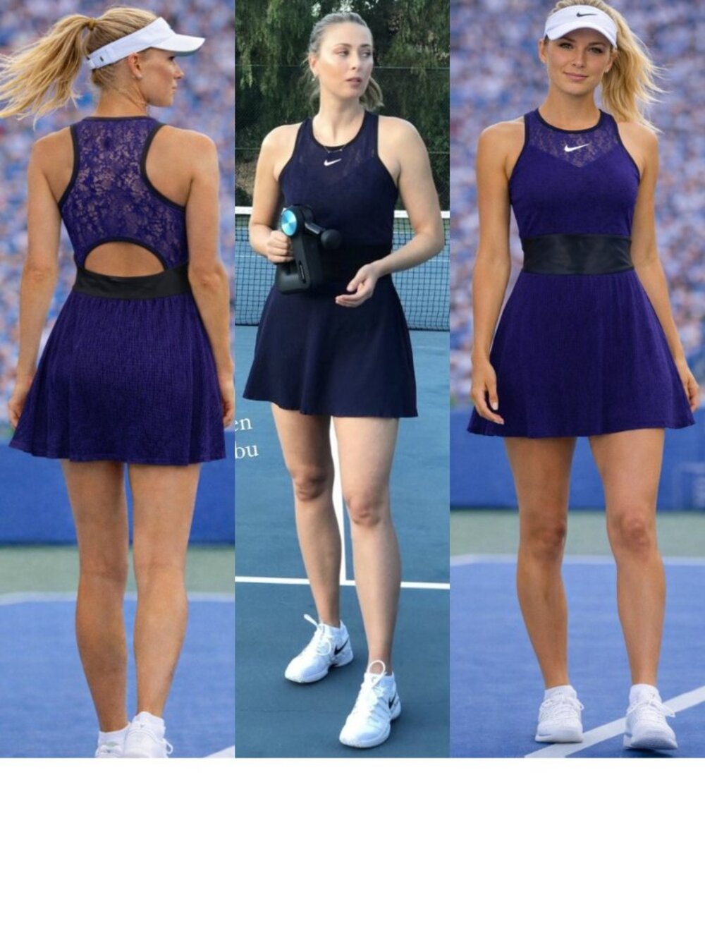 Nwt Nike Maria Sharapova PRETTY Tennis Dress M Medium Blue